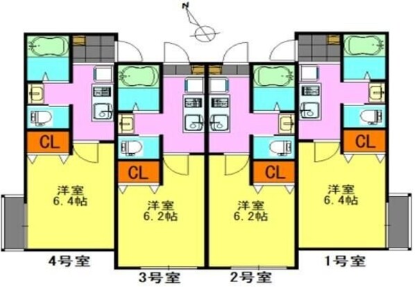 仮称)宮崎町共同住宅2の物件間取画像